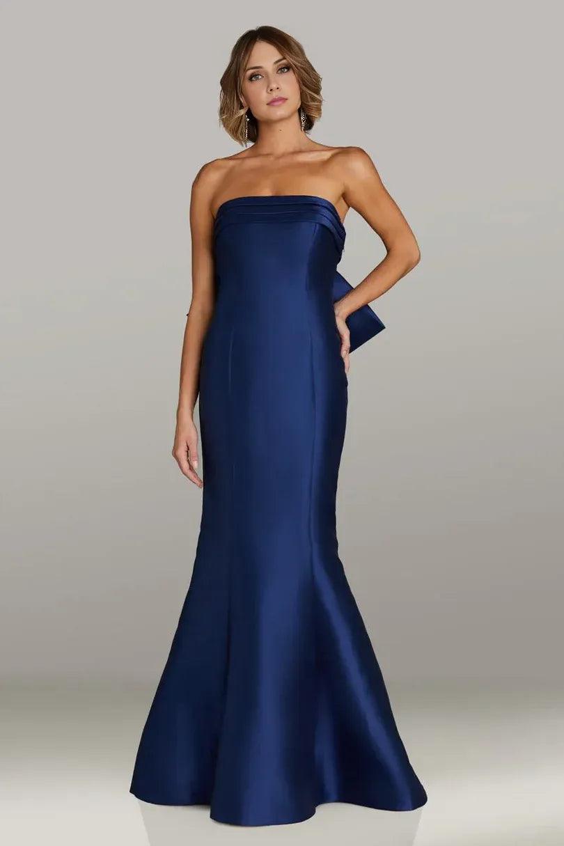 Vestido de mamá de la novia, vestido de madre de la novia, sin tirantes, cuello cuadrado, sin mangas, satén, largo hasta el suelo, para madre de la novia / Tiendas con vestidos de fiesta